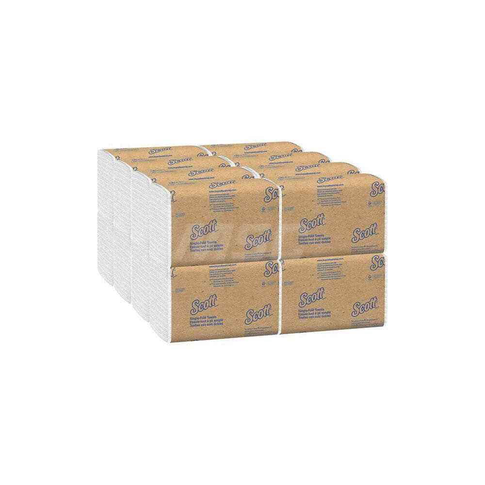 16 Pack Scott Paper Towels: White Single Fold, 1-Ply Paper Towels (4,000 Total)
