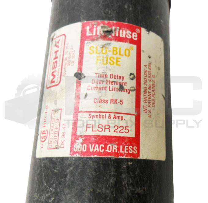 LITTELFUSE FLSR 225 SLO-BLO FUSE 225A 600VAC