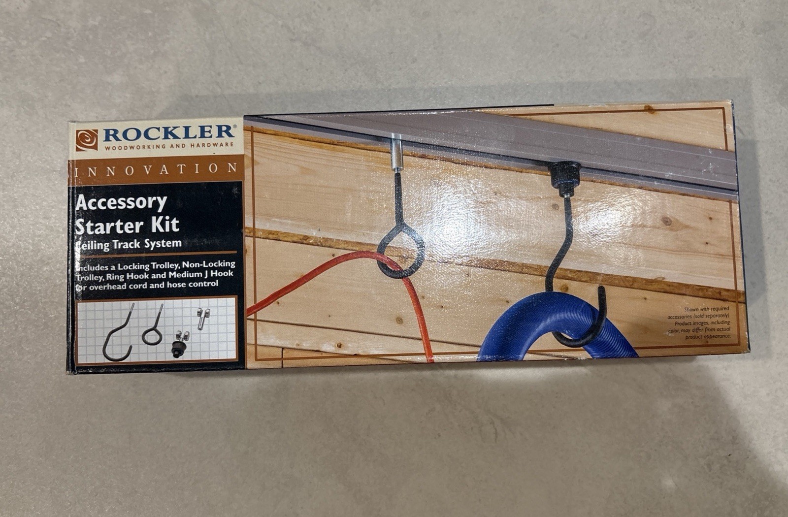 Accessory Kit for Rockler Ceiling Track System Item #57795