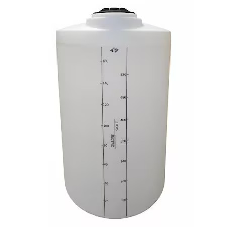 Peabody Engineering 01-31660 Storage Process Chemical Tank, Vertical, Ldpe 1.9,