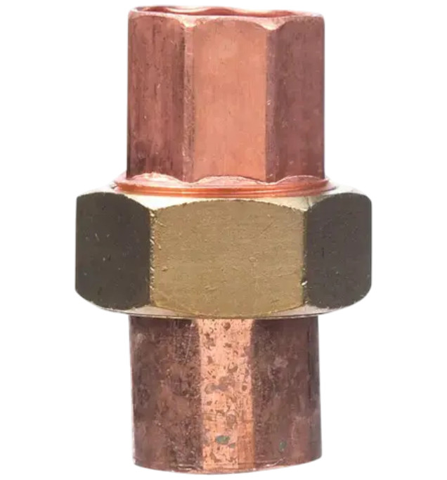 NIBCO 633-W 3/4 Inch Sweat Wrot Copper Union Lead Free