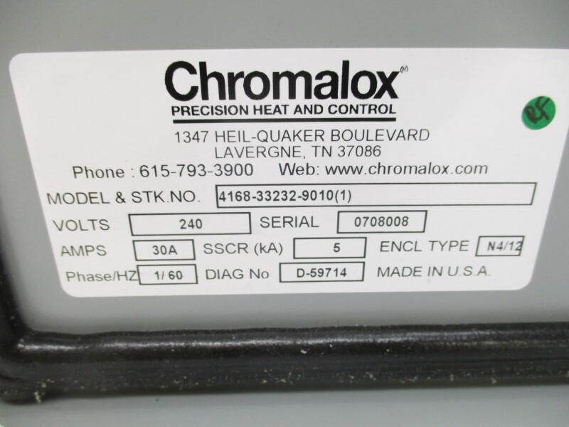 CHROMALOX 4168-33232-9010(1) 240V 30A NSNP
