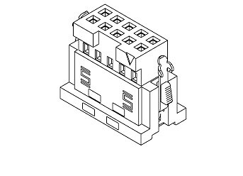 SAMTEC ISD2-07-D-M Qty of 10 per Lot CONN HOUSING RCP 14 POS ST