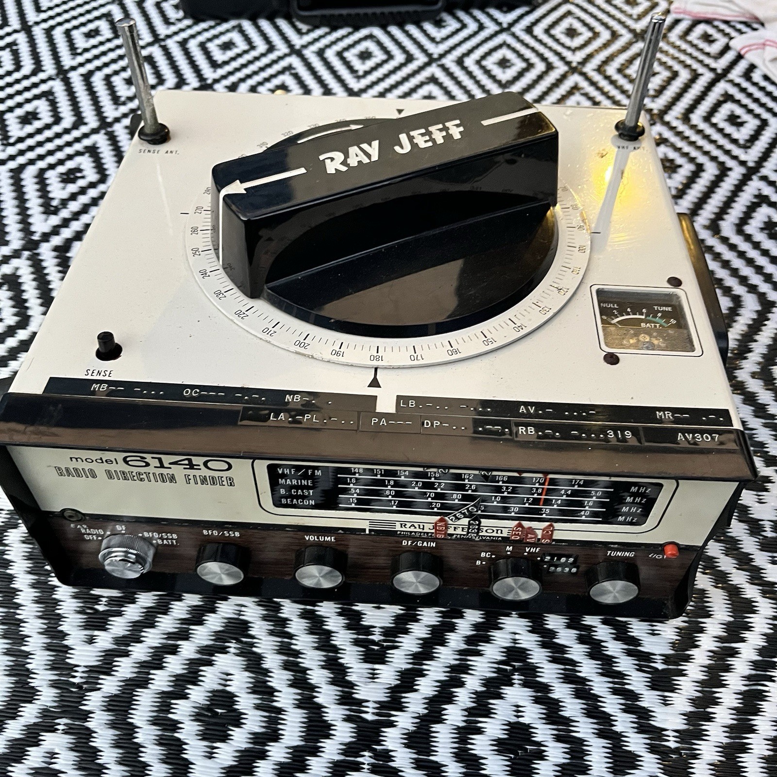 Ray Jefferson Radio Direction Finder RDF Model 6140 Nice Shape UNTESTED