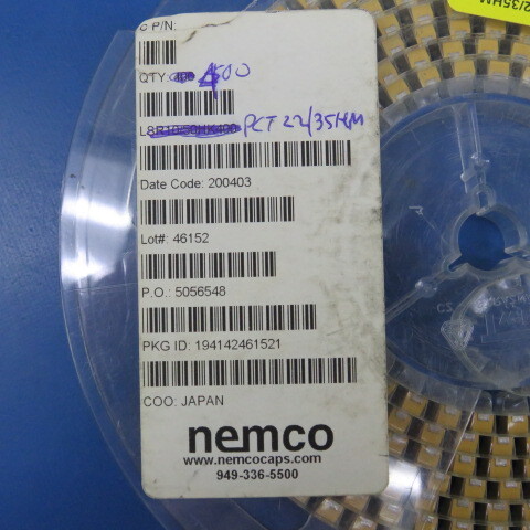 NEM PCT22/35HM Qty of 215 per Lot NEM PCT22/35HM