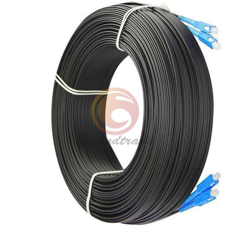 150M Outdoor SC-SC Duplex FTTH Drop Patch Cord G657 Fiber Optic Cable Jumper