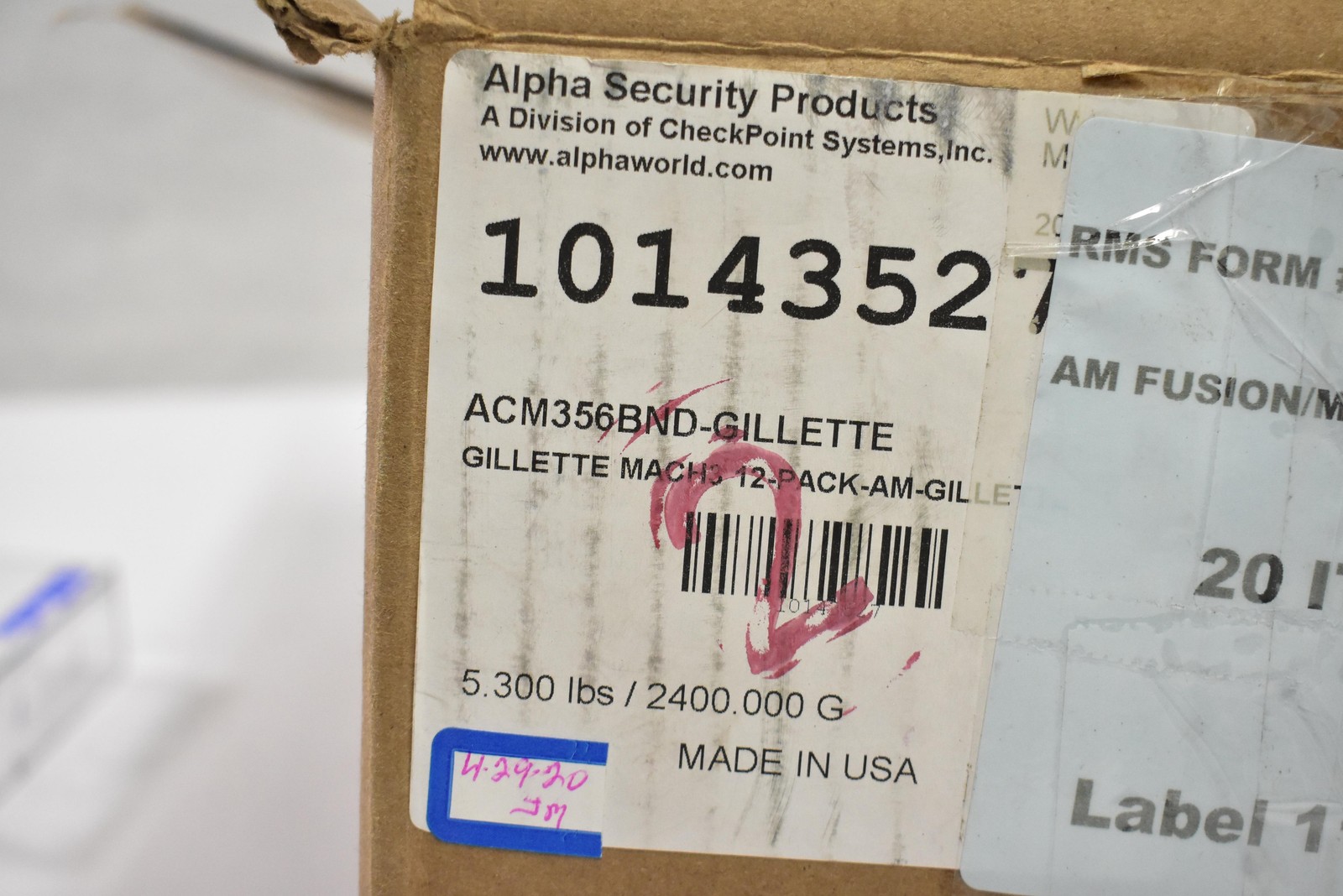 Alpha Security Products S3 Keeper Gillette BRANDED 20 Pack Gray Retail Security