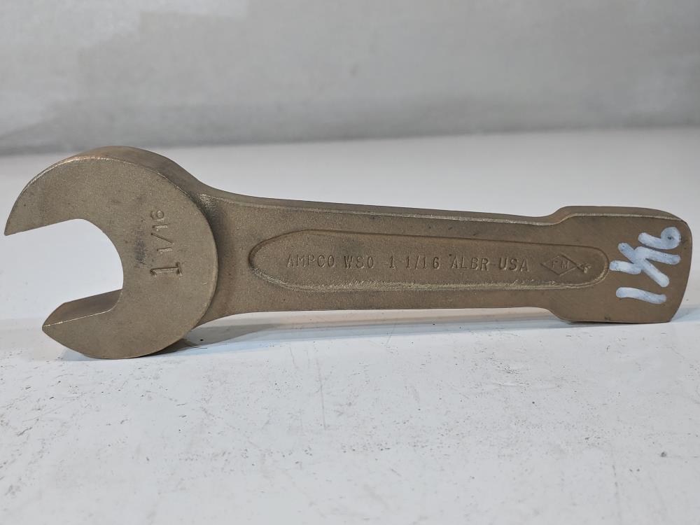 Ampco 1-1/16″ Aluminum/Bronze Open End Wrench