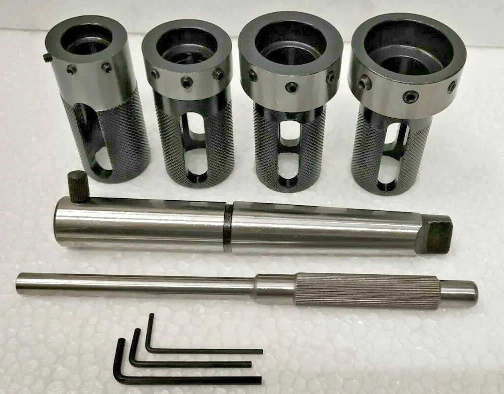 Lathe Tailstock Die Holder Set Of 4 Floating Type MT3 SHANK Holds Metric Die @