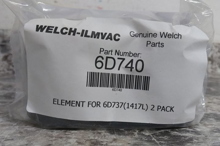 Welch 1417L 2 Pk 2-1/2 In Outside Dia 6 Max CFM 0.3 Micron Filter Element (AW)