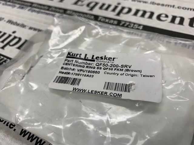 NEW Kurt Lesker Centering Ring – QF50-200-SRV w/Warranty