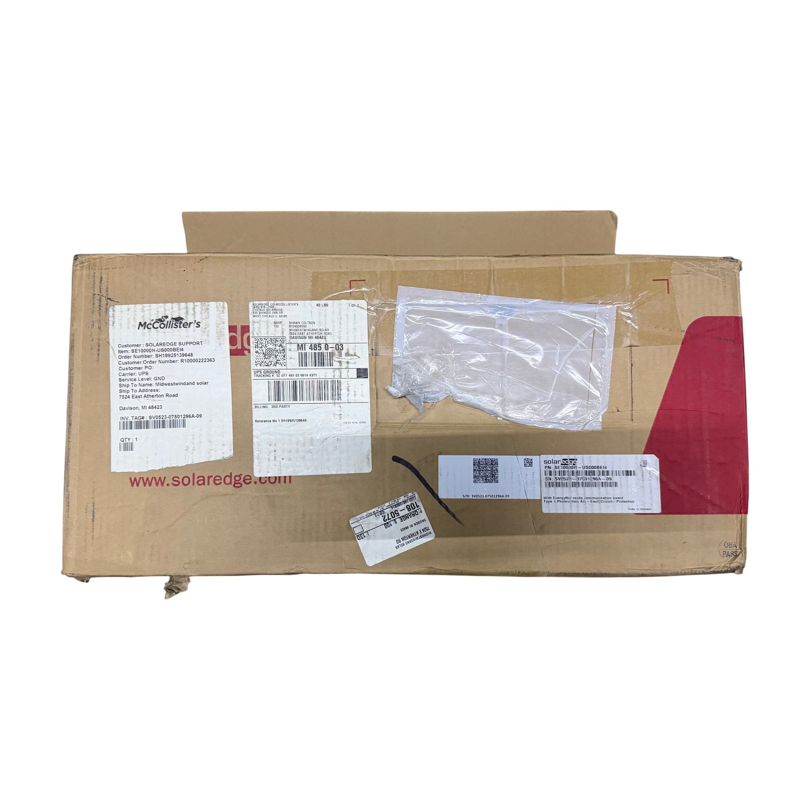 SolarEdge SE10000H-US000BEI4 10000W HD Wave Solar Inverter EnergyNet