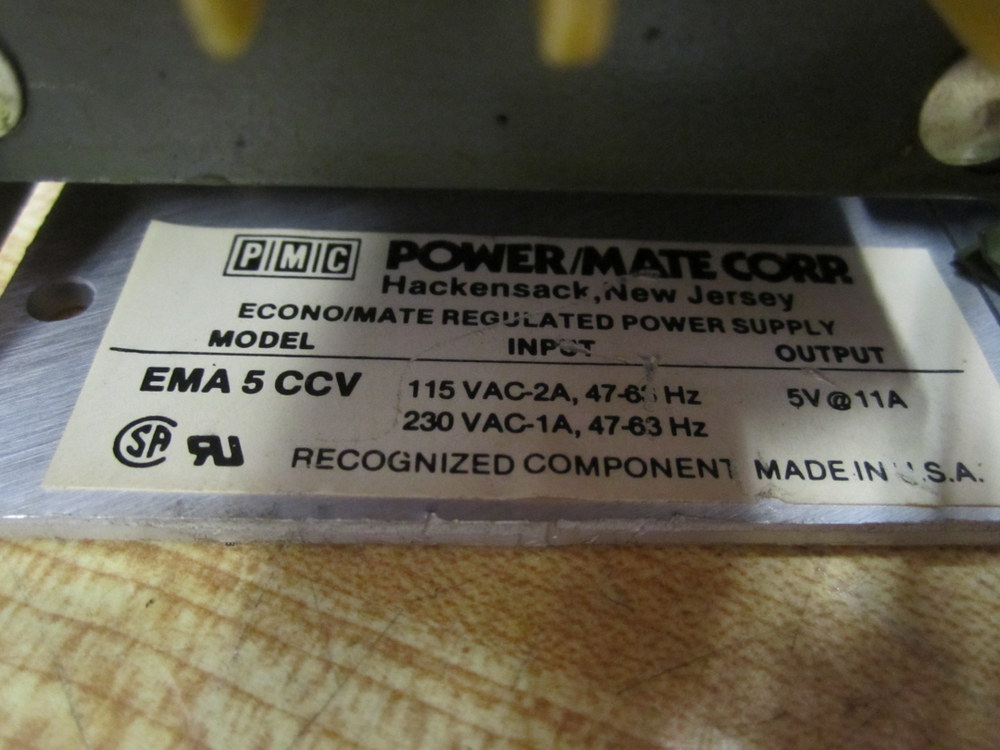 Power/Mate EMA 5 CCV EMA5CCV Regulated Power Supply