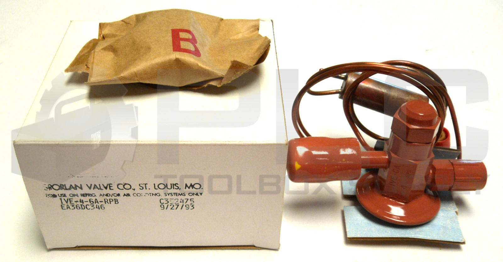 NEW SPORLAN VALVE CO IVE-4-GA-RPB EXPANSION VALVE HYDRONIC