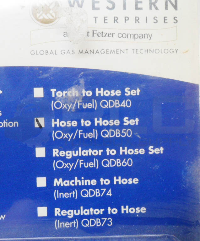 NEW WESTERN ENTERPRISES QDB50 KWIKLOK HOSE TO HOSE SET