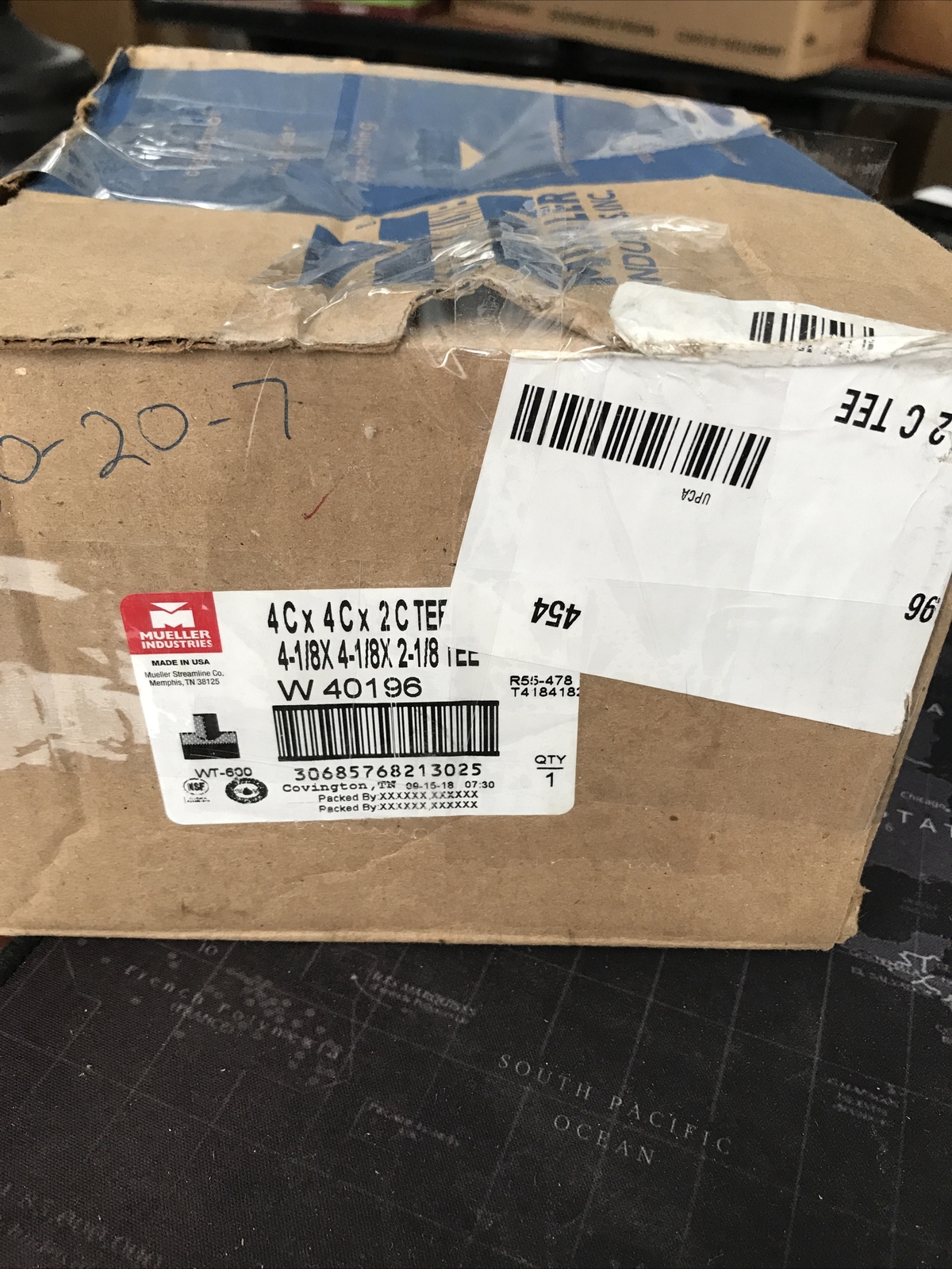NEW Mueller Industries W040196 WT-600 4-1/8X4-1/8X2-1/8 Pressure Copper Tee