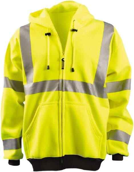 OccuNomix LUX-HZSWT-Y2X Size 2XL Hi-Viz Yellow High Visibility Sweatshirt