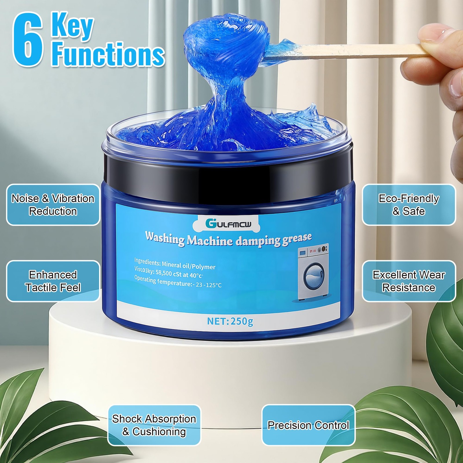 Washing Machine Damping Grease 250g Foam Inserts Vibration Noise Reduction