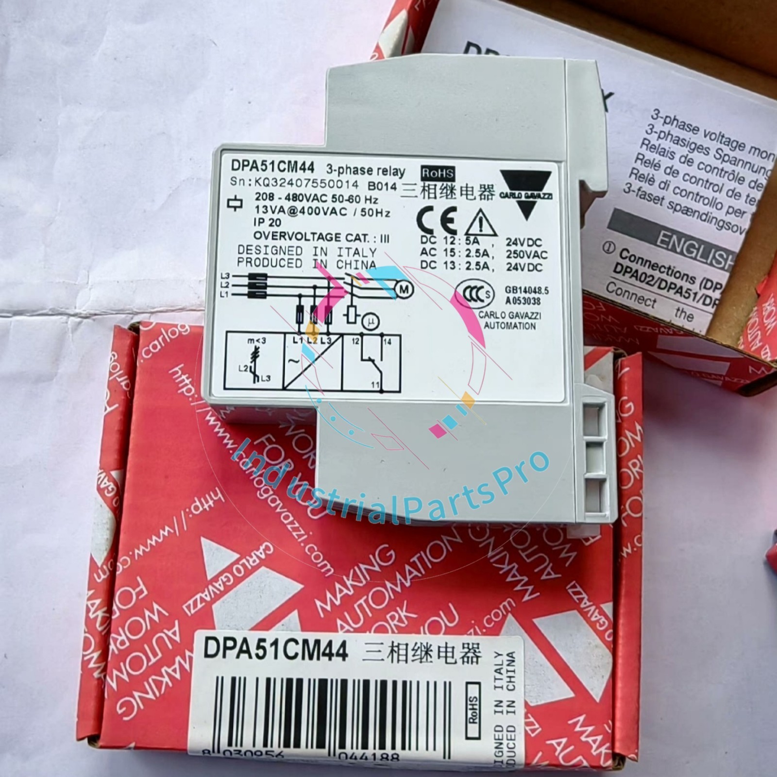 1PCS Carlo Gavazzi DPA51CM44 B104 Phase Monitoring Relay with SPDT Contacts 3-Ph