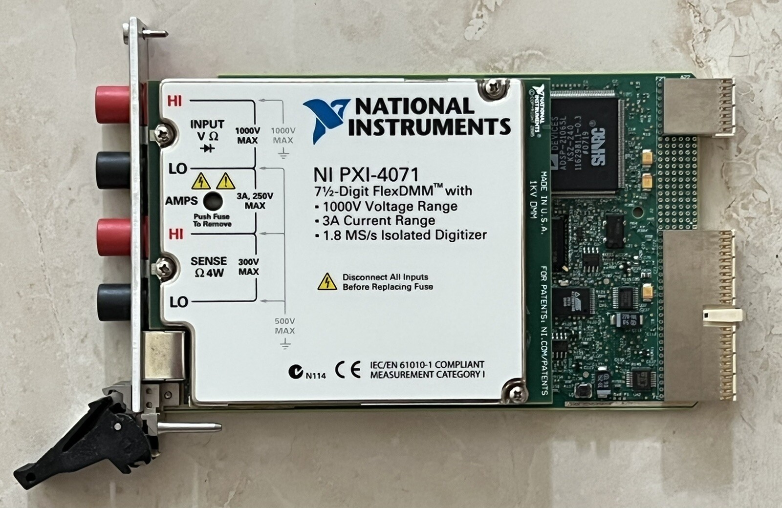 National Instruments NI PXI-4071 7-1/2 Digital MultiMeter DMM