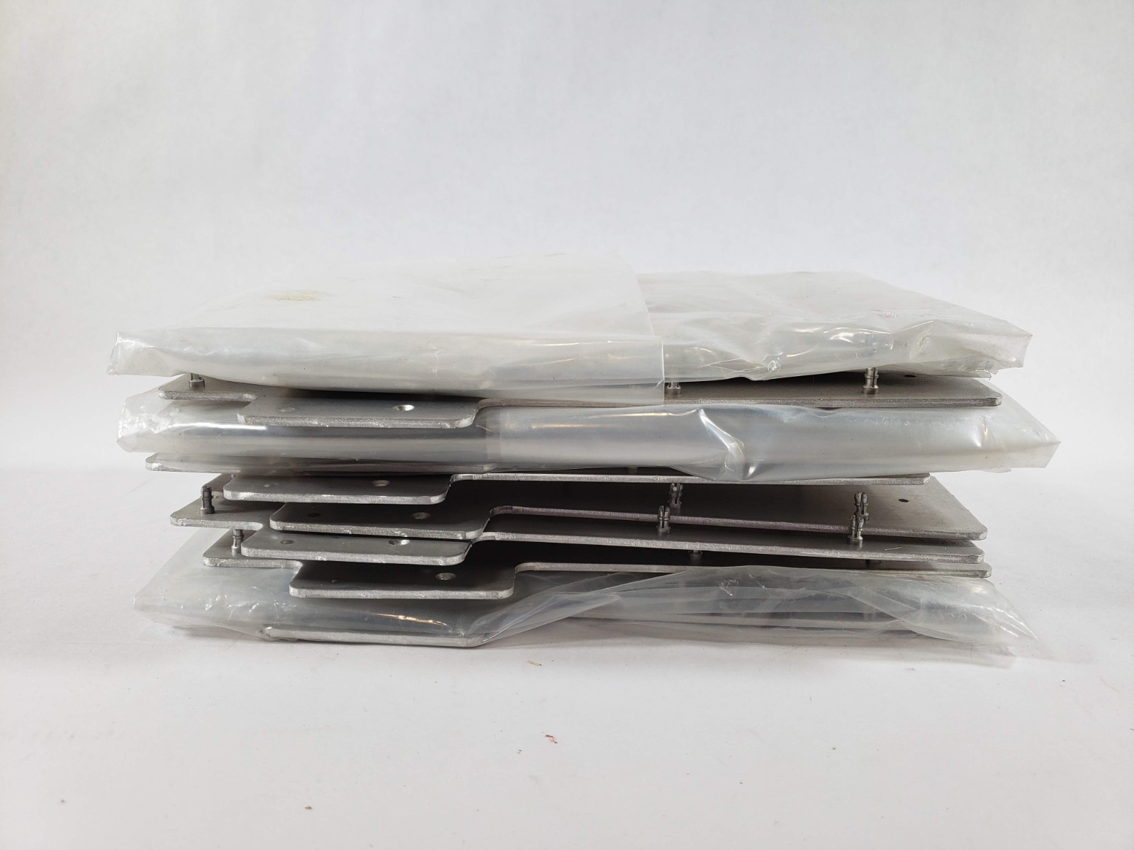 Lot of 9 Unknown Silver Metal Cover Bracket With Rivets 6.5 In x 11 In