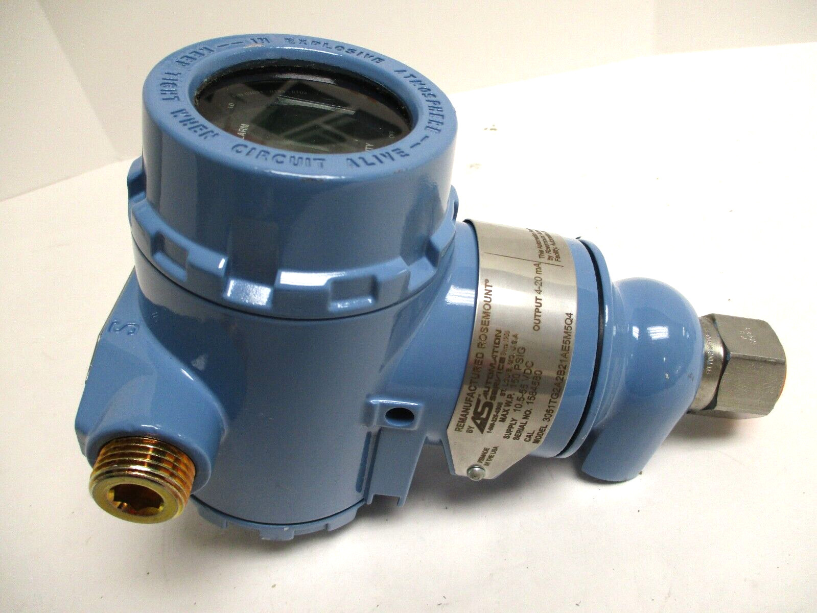 ROSEMOUNT , 3051TG2A2B21AE5M5Q4 , 150 PSI , 1/2″ FNPT , REMANUFACTURED