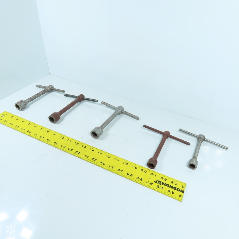 Armstrong & Williams 965D 967-A / 35-022 T-Handle 11/16″ & 9/16″ Wrench Lot Of 5