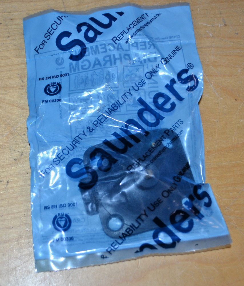 SAUNDERS REPLACEMENT DIAPHRAGM ~ A-025XA-1 ~ NSMP 1″ ~ (DA025XA) ~ NEW