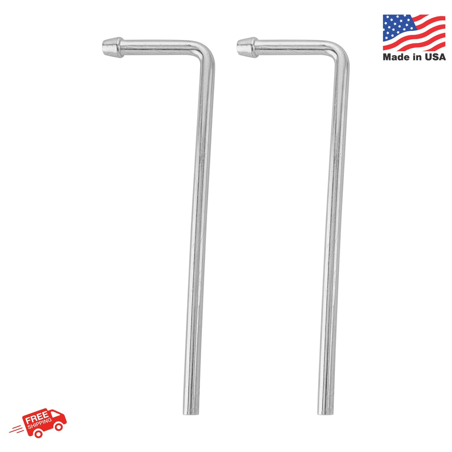 Exhaust Hanger Rods 2 Pcs 9.5″ Long 90 Degree Degree Bent Weld On Exhaust Hanger
