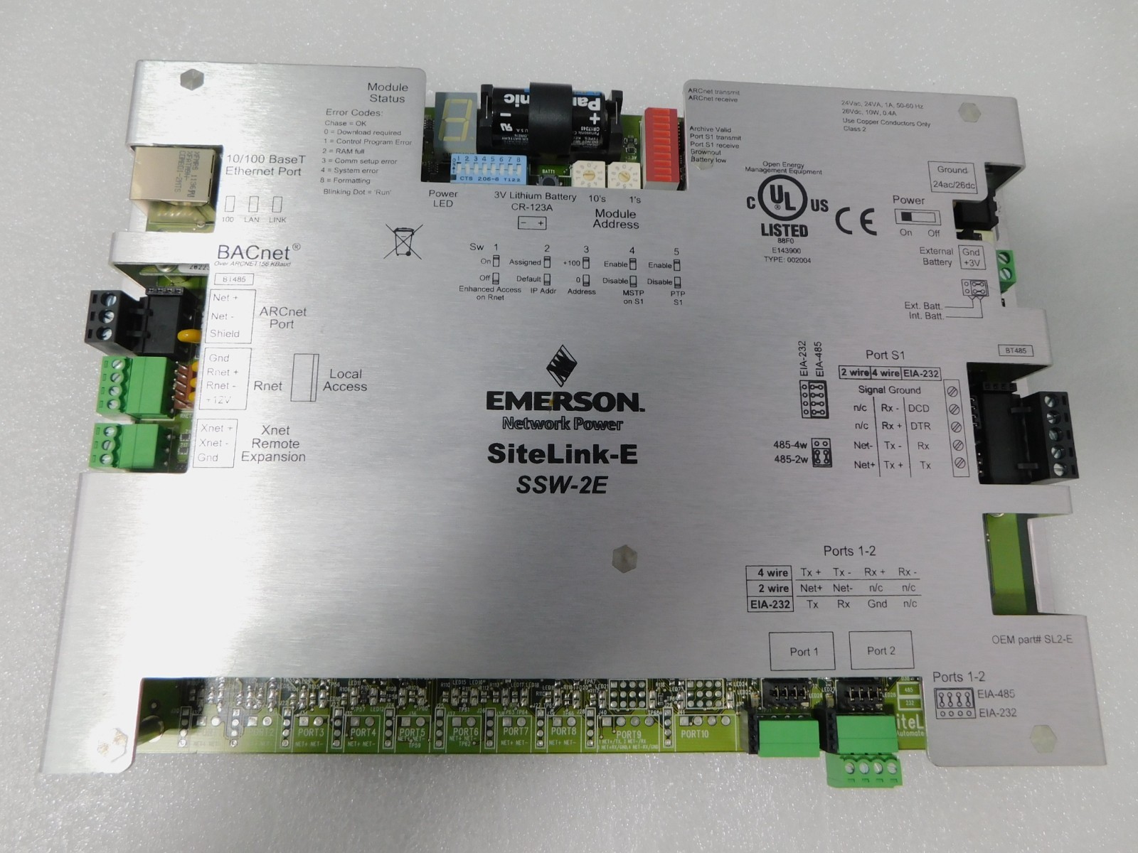 Emerson Liebert SiteLink-E SSW-2E Communication Interface Module