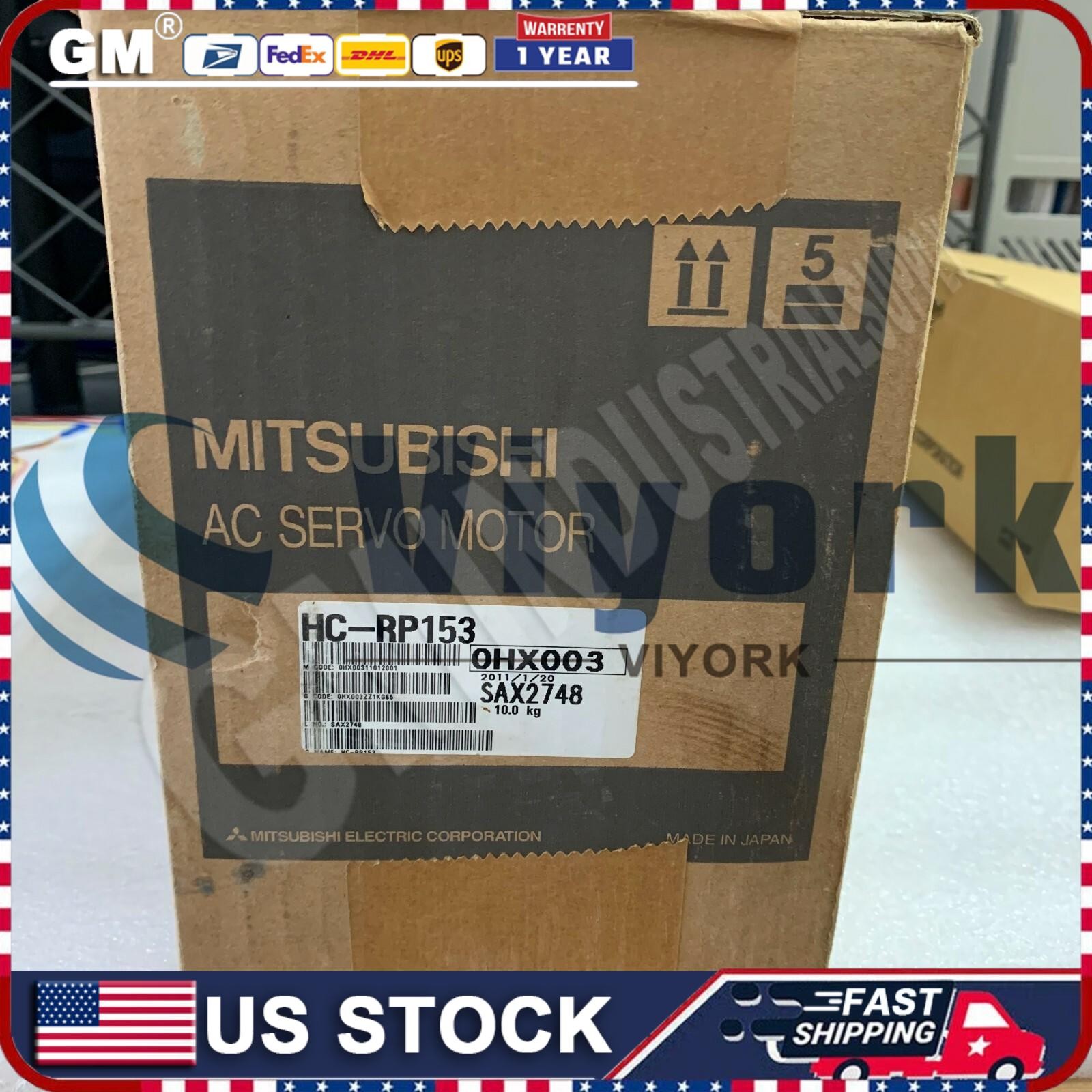 Mitsubishi HC-RP153 AC SERVO MOTOR SRVMTR 1.5KW 3000RPM NEW