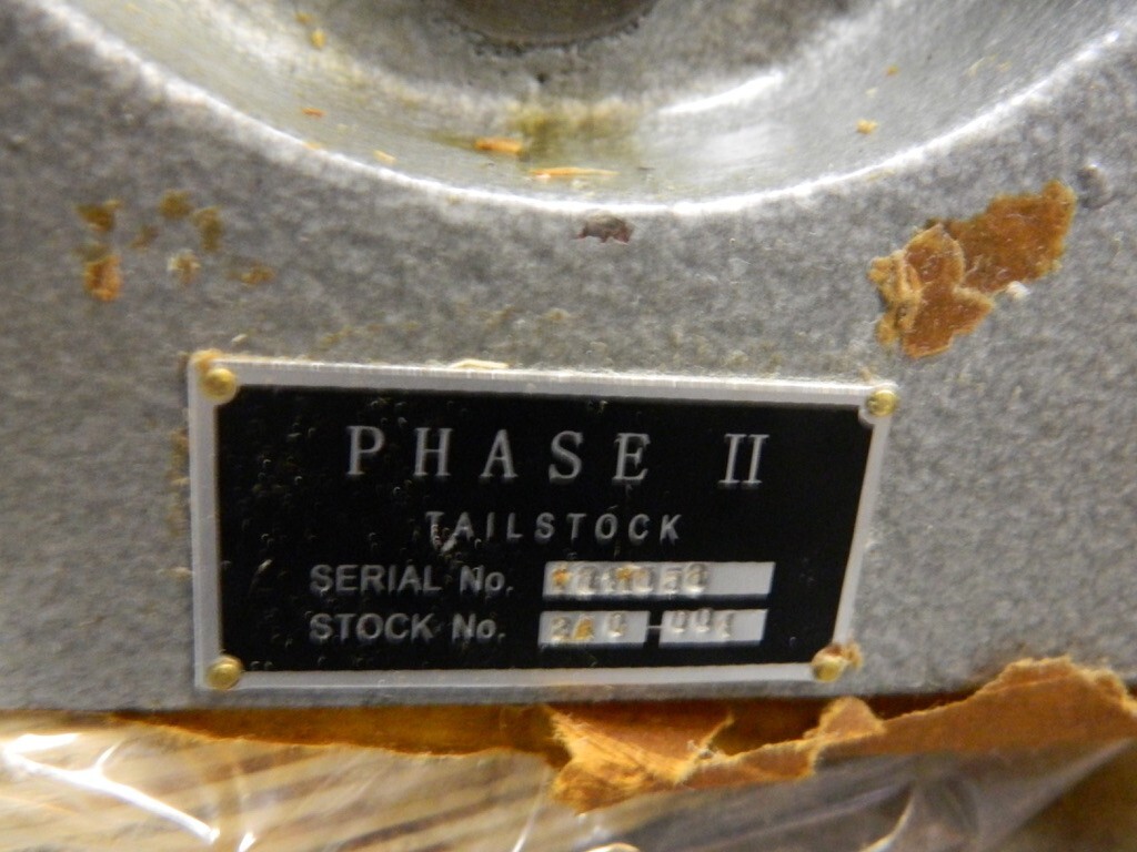 Phase II 8 & 10″ Table Compatibility, 5.6 to 7.2″ Center Height, Tailstock