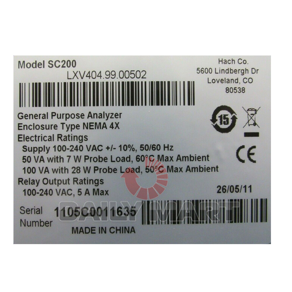 New In Box HACH SC200 LXV404.99.00502 Controller