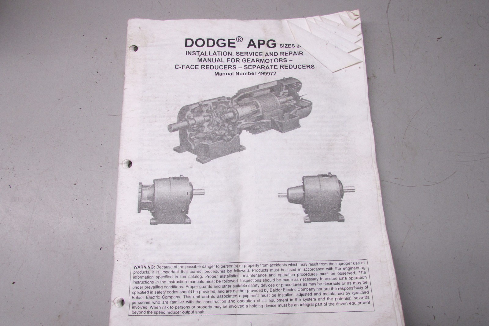 Dodge APG Sizes 2-8 Service and Repair Manual