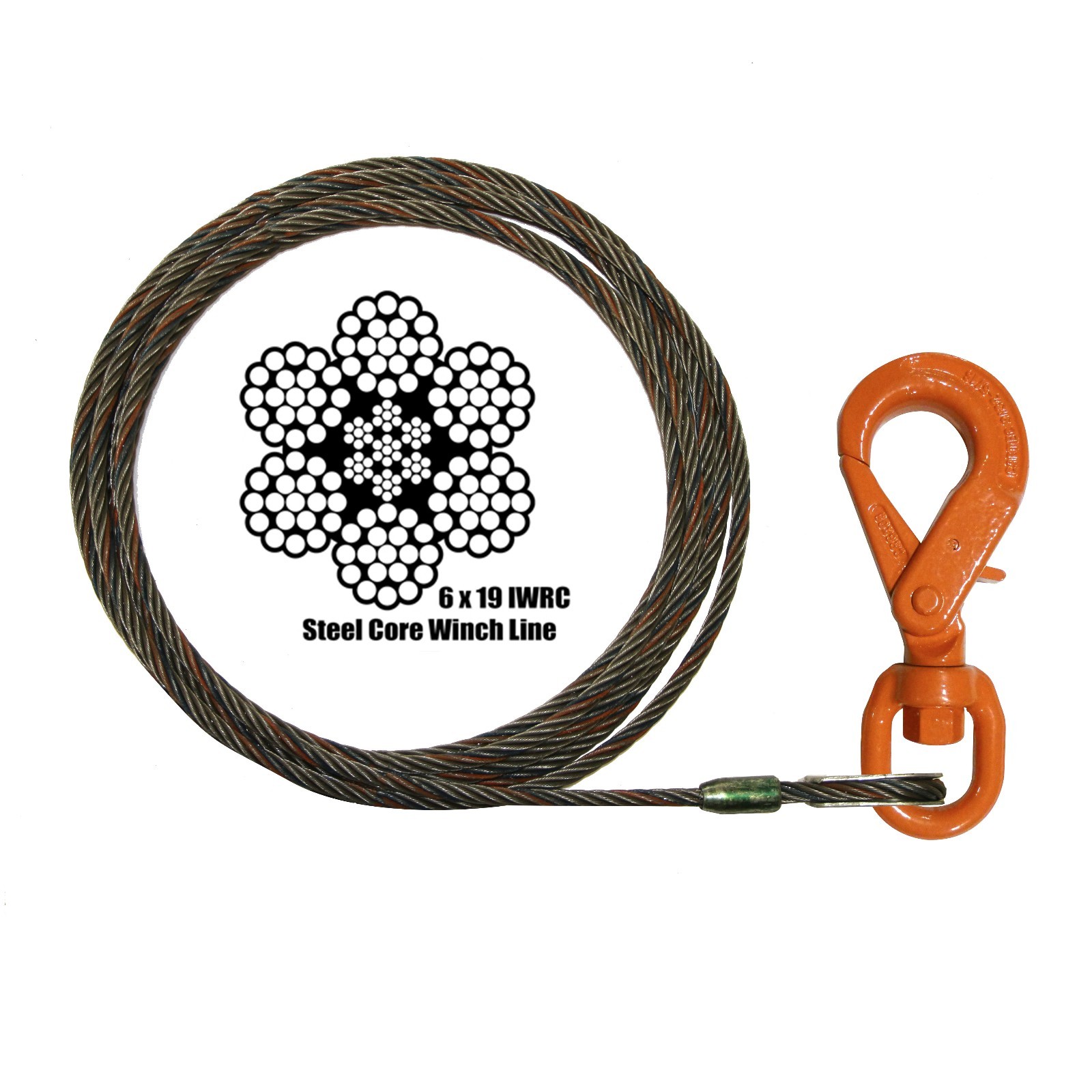 2 pack – 3/8″ x 75′ ft Wrecker Winch Cable Tow Truck Flatbed Tilt Bed Recovery