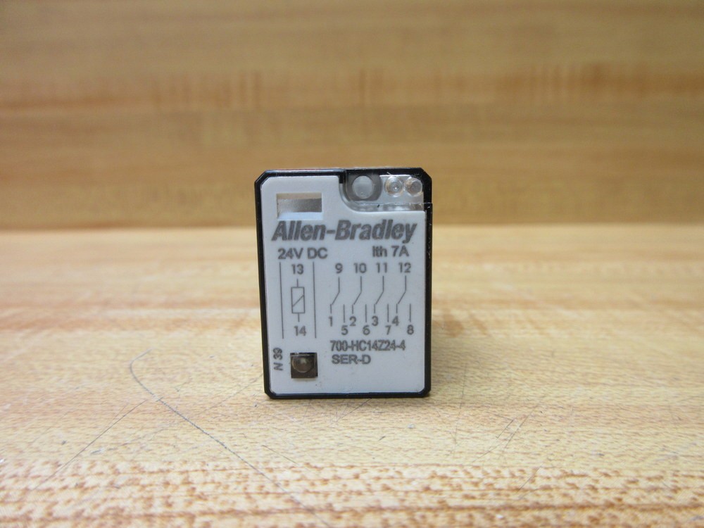 Allen Bradley 700-HC14Z24-4-24V DC Relay 700-HC14Z24-4-24VDC Ser. D (Pack of 3)
