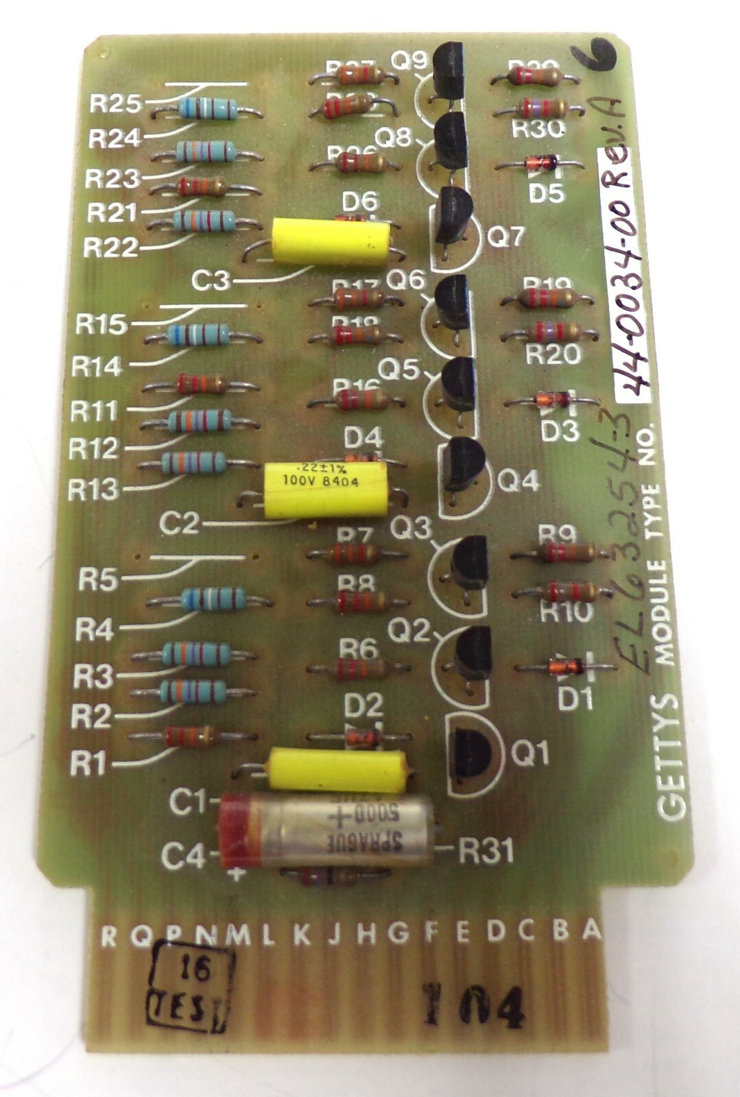 GETTYS, PCB BOARD, 44-0034-100