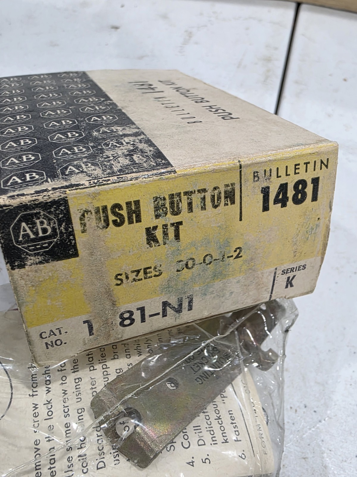 NEW IN BOX! ALLEN-BRADLEY SIZE 00-0-1-2 START/STOP PUSH BUTTON KIT 1481-N1