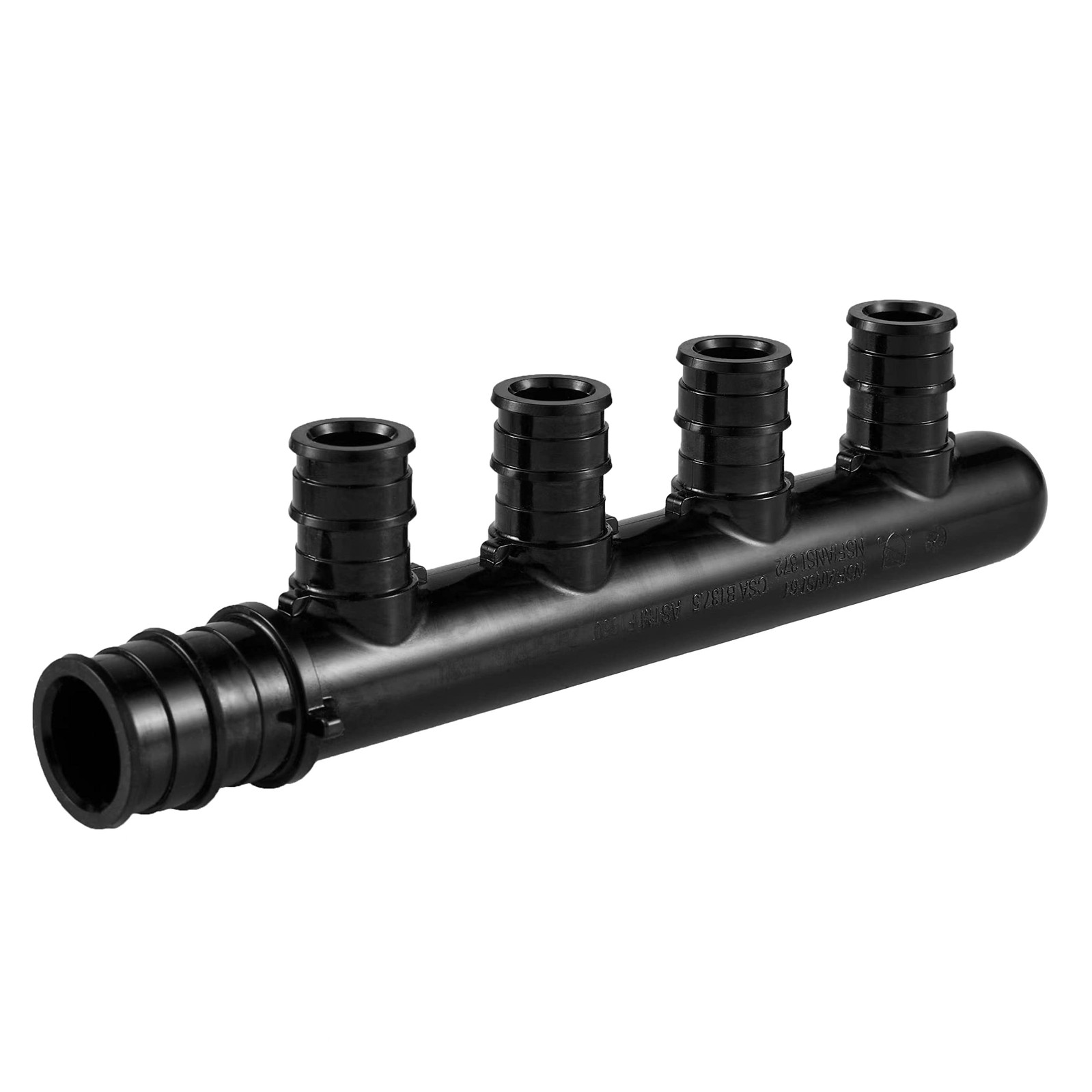 2 PCS 4 Outlets PexA Expansion Poly PPSU Closed Manifold 3/4 Trunk 1/2 Port