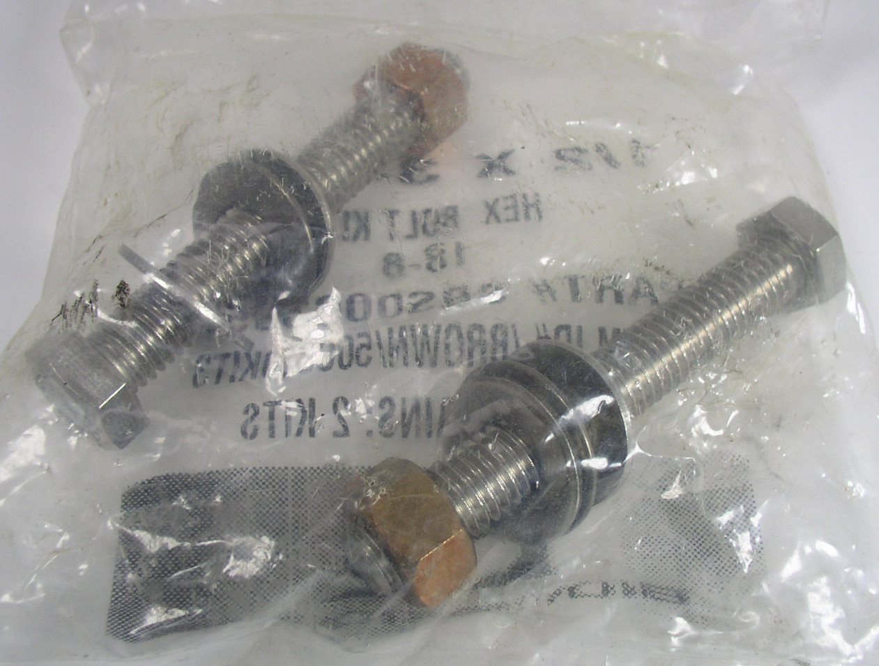 3X Brownstown SBS000305.5 1/2″ x 3-1/2″ Hex Bolt Kit 18-8 Stainless Steel