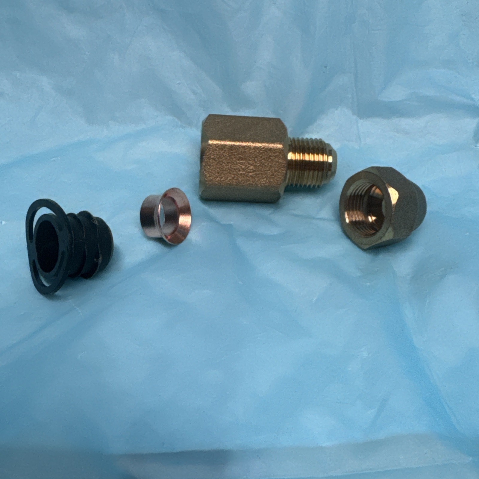 MAD Industries Line Set Brass Adapter~3/4 Female Flare x 7/8 Flare w/ FlareNut