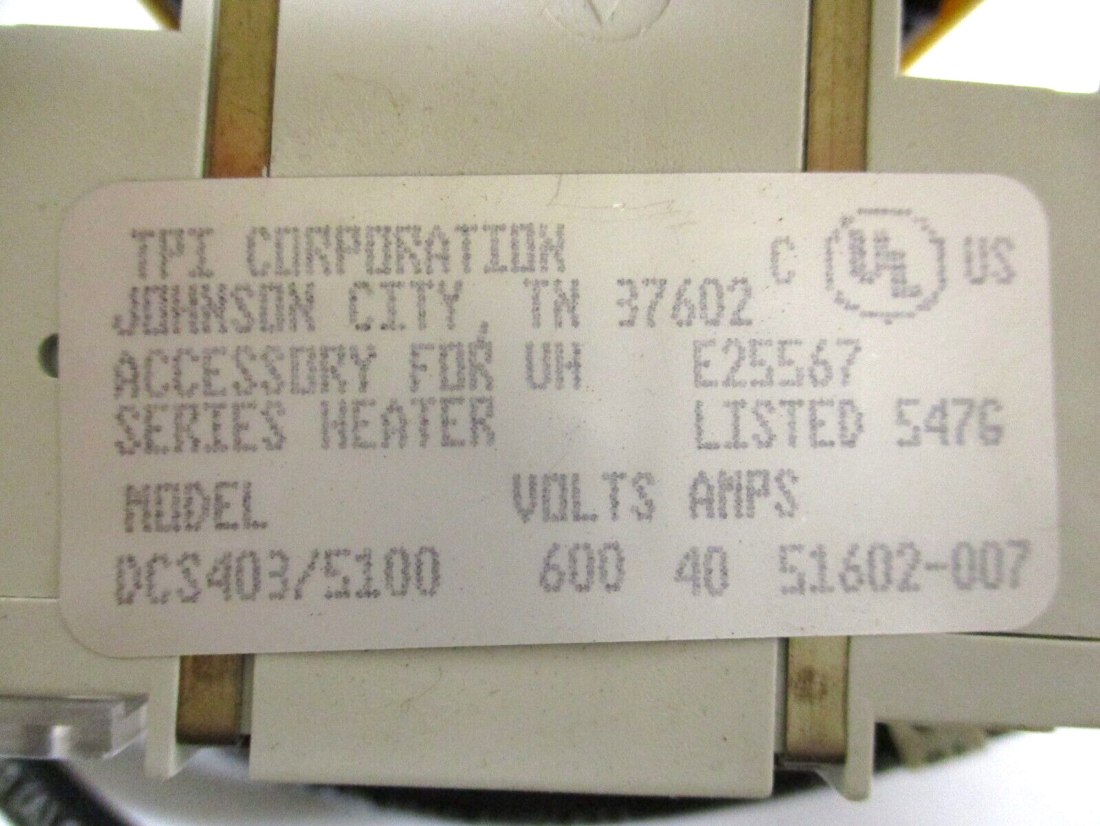 TPI CORPERATION, DCS403/5100 , DISCONNECT SWITCH , 40-AMP, 600-VOLT