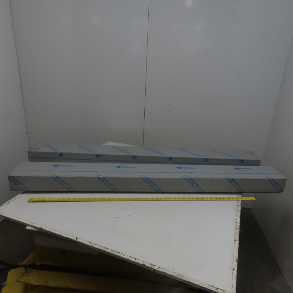 Brushed Stainless Steel Way Cover Trim Profile 3-1/2″ x 6-3/4″ x 60″ Lot of 2