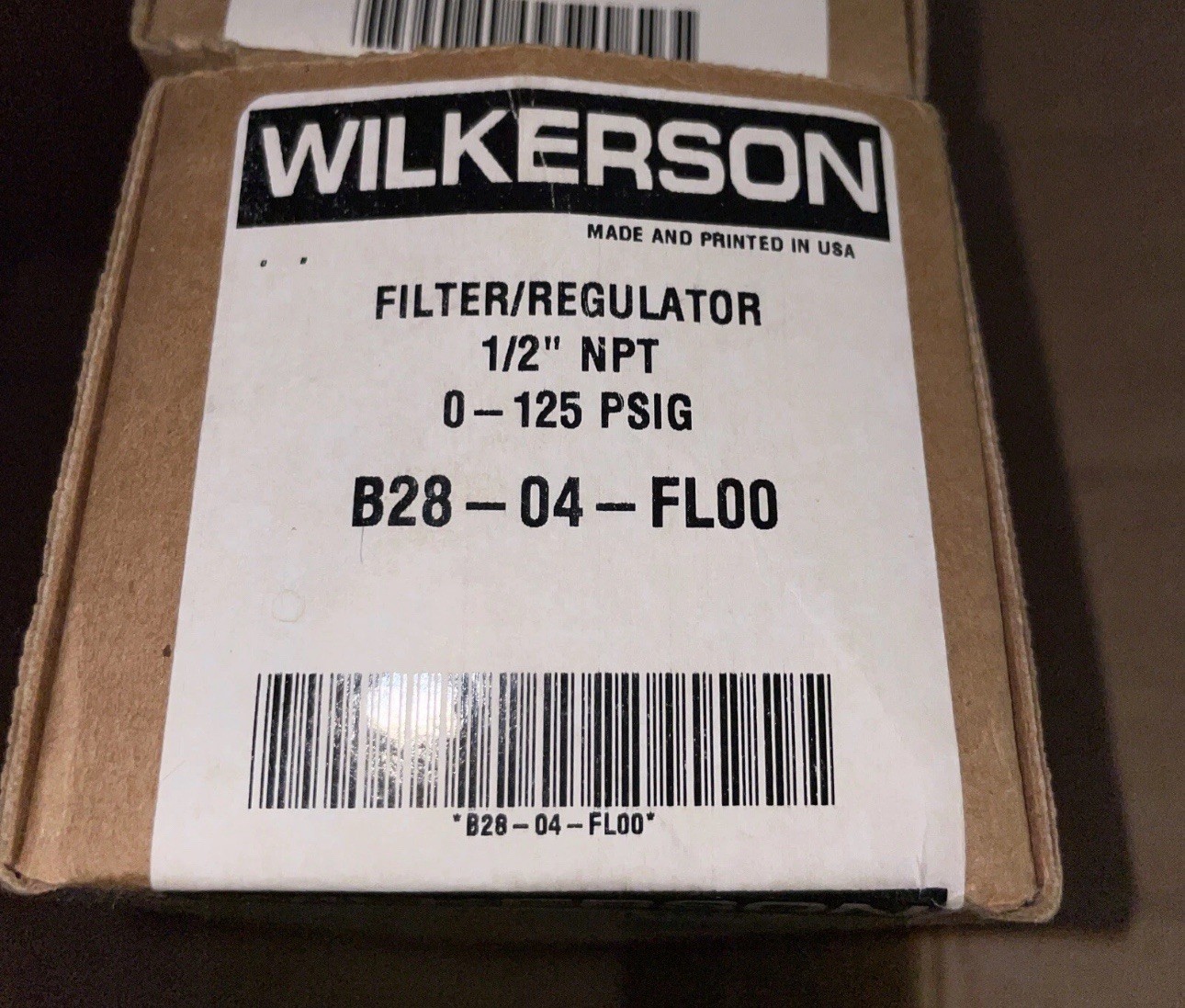 Wilkerson B28-04-FL00 6D760 New Filter Regulator Consolidation 0-125 PSIG 1/2”