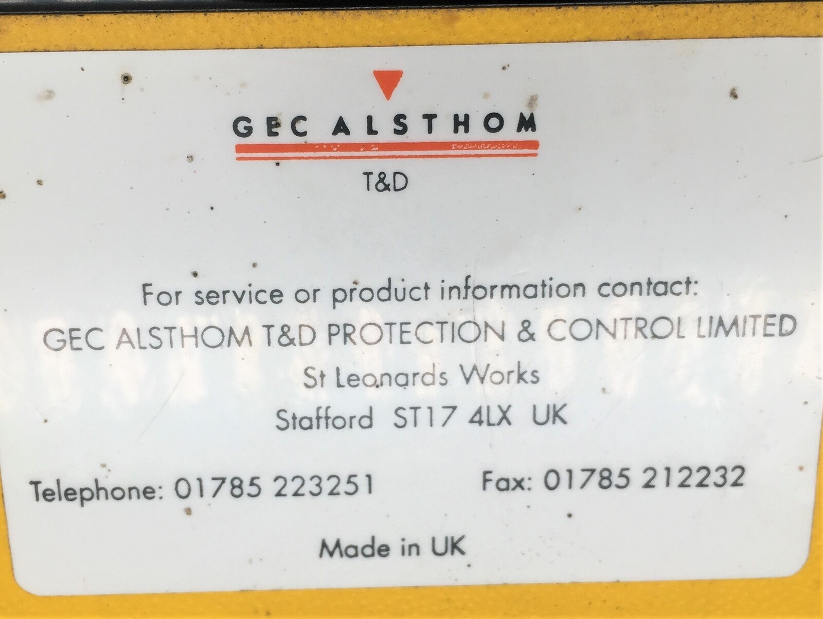 GEC Alsthom MBCH MBCH12D1AD0752A Differential Relay 110/125V 5A 50Hz