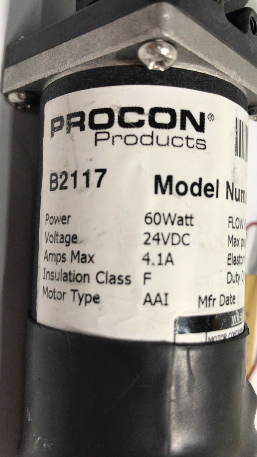 ✅ Procon Gear Pump Standex 10779 B2117