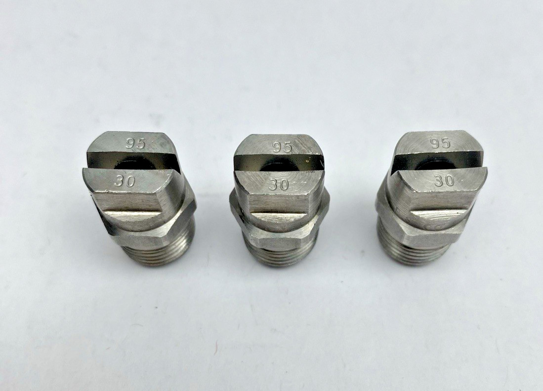 Lot Of 10, Spraying Systems H1/4U-SS9530 Stainless Steel Flat Fan VeeJet Nozzle
