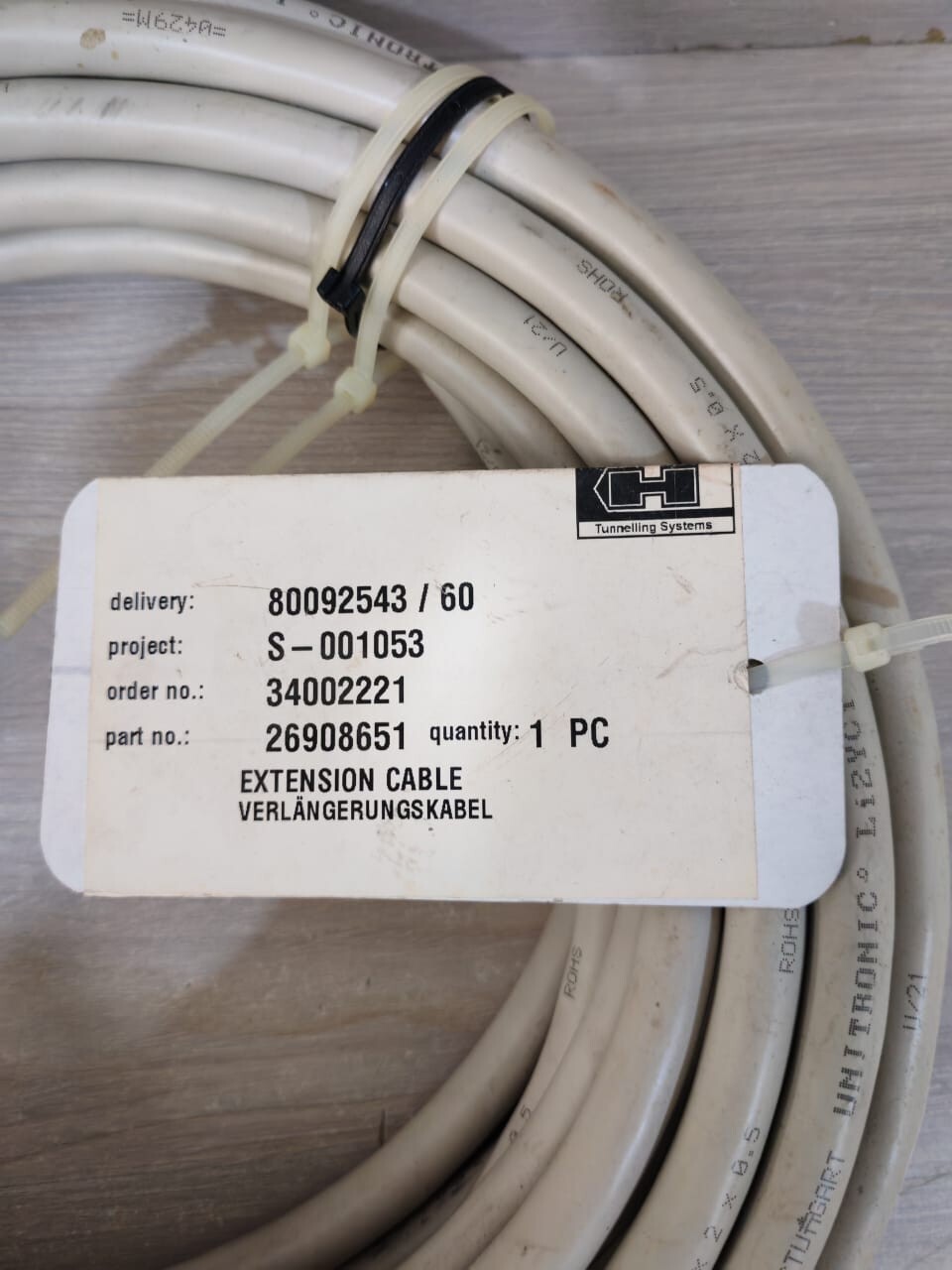 SEW EURODRIVE DV066017 10m CABLE VMT UNITRONIC LI2YCY 5X2X0.5 LAPP KABEL