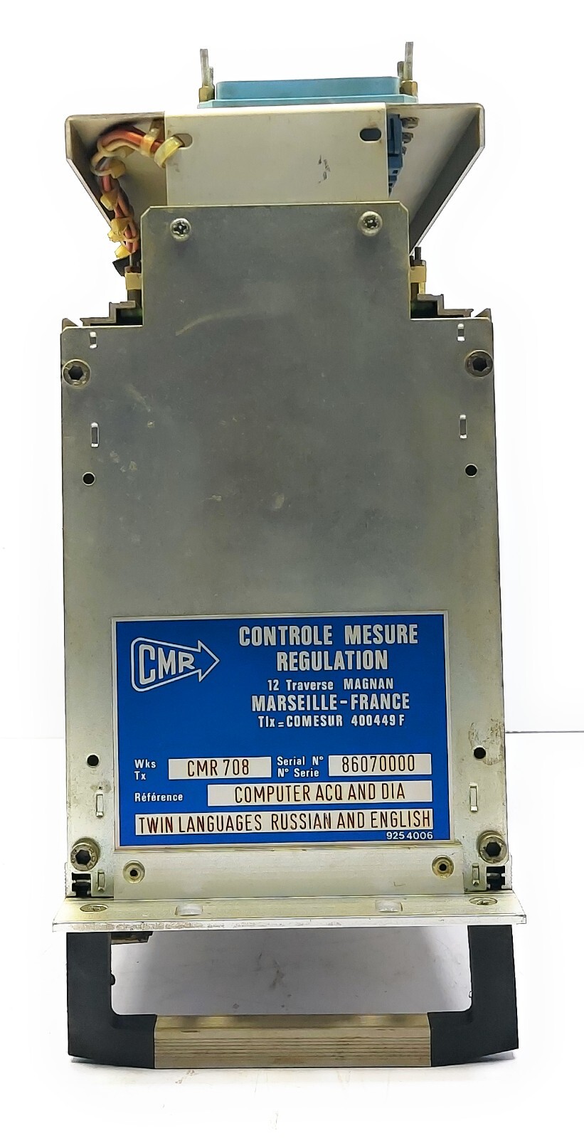 CMR Control Measure Regulation CMR708 86070000 Computer ACQ and DIA 17721