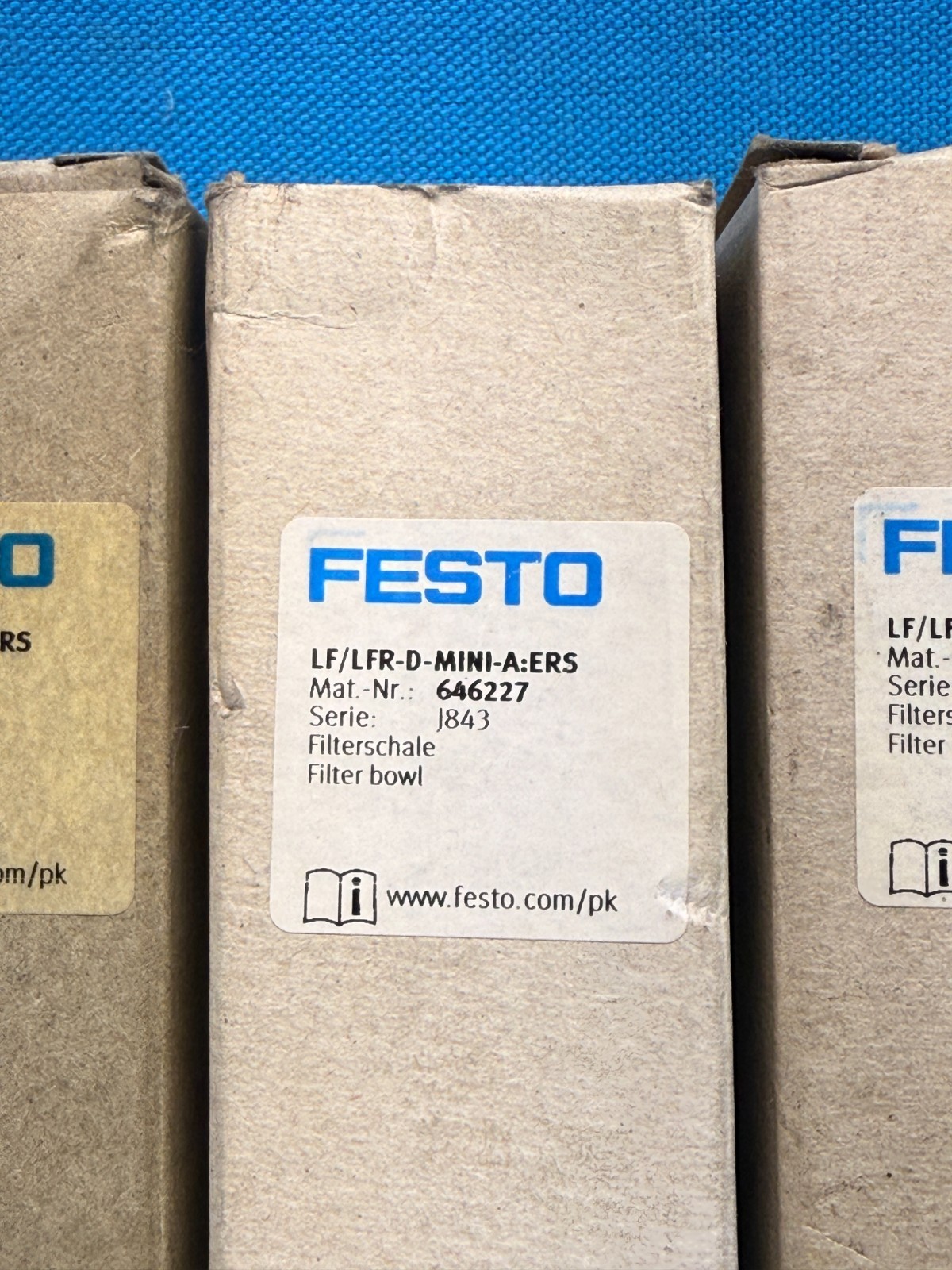 Pack of 3x -Festo LF/LFR-D-MINI-A-ERS 646227 Filter Bowl Mini Series